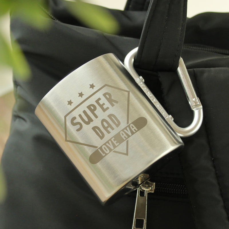 Personalised Super Dad Carabiner Mug