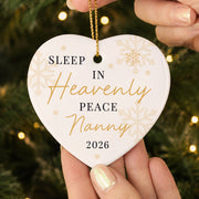 Personalised Sleep In Heavenly Peace Ceramic Memorial Decoration