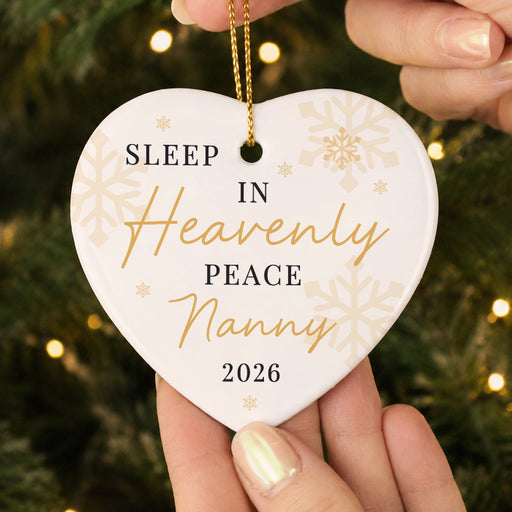 Personalised Sleep In Heavenly Peace Ceramic Memorial Decoration