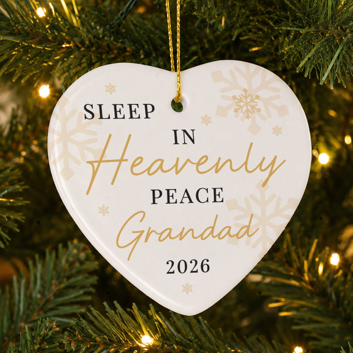 Personalised Sleep In Heavenly Peace Ceramic Memorial Decoration