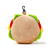 Relaxeazzz Fast Food Burger Round Plush Travel Pillow & Eye Mask