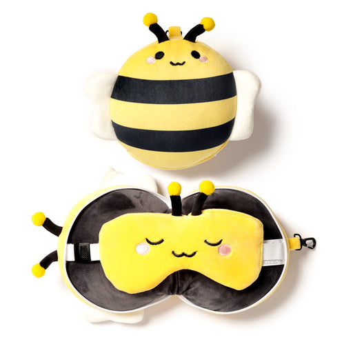 Adorabugs Bee Relaxeazzz Travel Pillow & Eye Mask