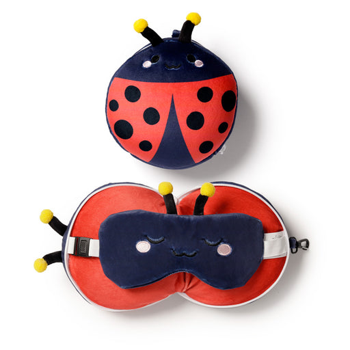 Adorabugs Ladybug Relaxeazzz Travel Pillow & Eye Mask