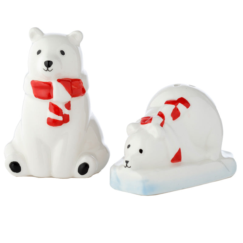 Polar Bear Ceramic Salt & Pepper Shakers Set