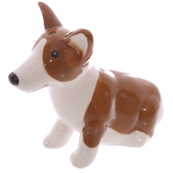 Queen and Corgi Ceramic Salt & Pepper Shakers Set