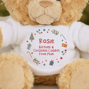 Personalised Christmas Teddy Bear - Any Message