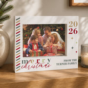 Personalised Merry Christmas 2026 Box Photo Frame - 5x7