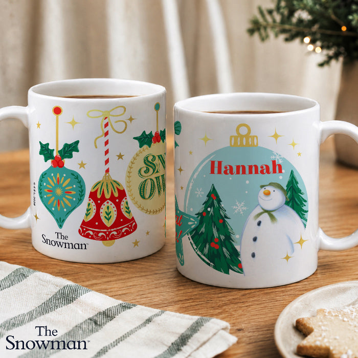 Personalised The Snowman Christmas Wishes Mug  - Christmas Gift