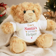 Personalised Santa’s Little Helper Teddy Bear With Name
