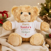 Personalised Santa’s Little Helper Teddy Bear With Name