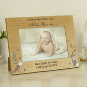 Personalised Woodland Animals Newborn Baby Photo Frame - 6x4