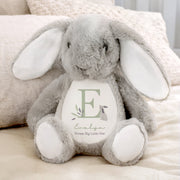 Personalised Woodland Bunny Rabbit Soft Toy - Newborn Baby Gift