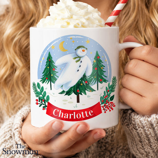 Personalised The Snowman Christmas Wishes Plastic Children’s Mug