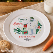Personalised The Snowman Christmas Eve Plate - Treats For Santa