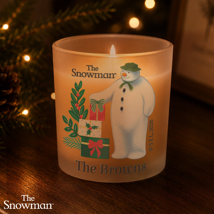 Personalised The Snowman Christmas Wishes Candle - Home Fragrance 