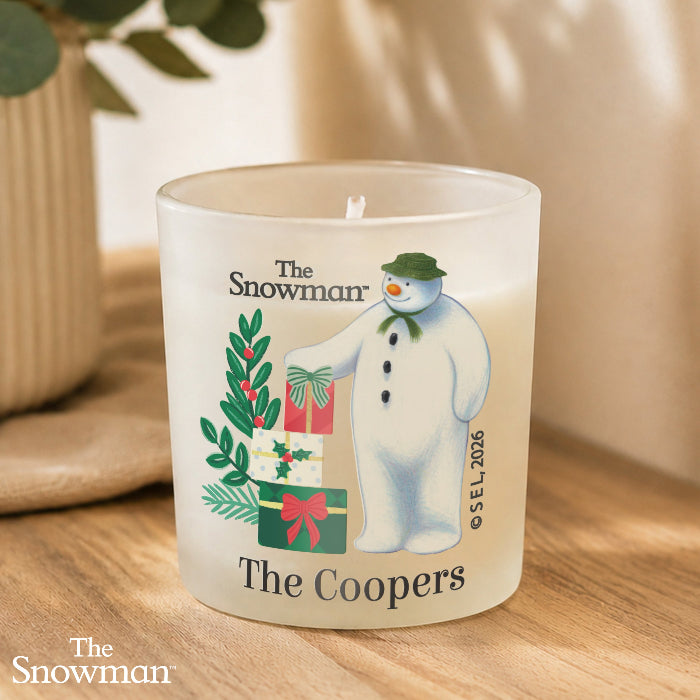 Personalised The Snowman Christmas Wishes Candle - Home Fragrance 