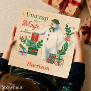 Personalised The Snowman Christmas Eve Wooden Box - Christmas Wishes