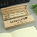 Personalised Graduation Wooden Pen and Pencil Box Set