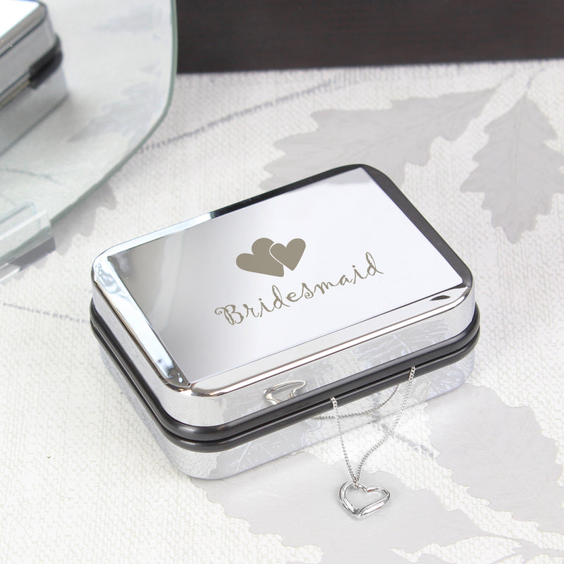 Bridesmaid Heart Sterling Silver Necklace & Gift Box