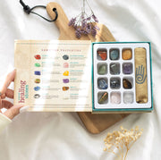 Set of 12 Natural Crystal Healing Gemstones