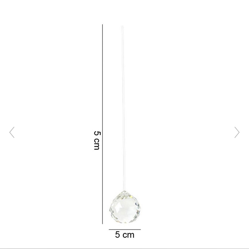 Hanging Faceted Crystal Ball