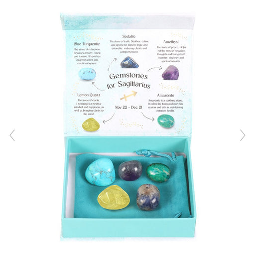 Sagittarius Crystal Tumblestone Gift Set