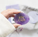 Stay Calm Amethyst Crystal Palm Stone