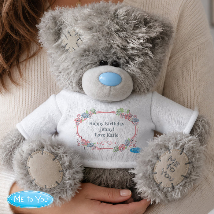 Personalised Birthday Me To You Bear -  Floral