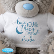Personalised Love You To The Moon & Back Me to You Teddy Bear