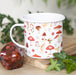 Over Mushroom Print Enamel Mug