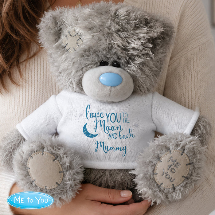 Personalised Love You To The Moon & Back Me to You Teddy Bear