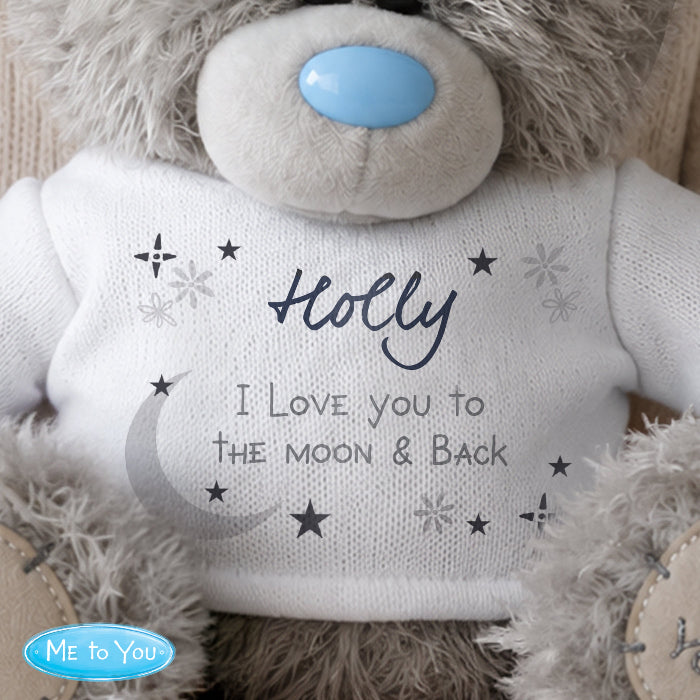 Personalised Moon & Stars Me To You Teddy Bear