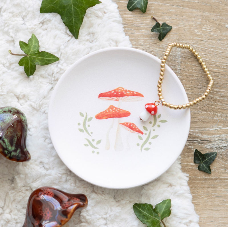 Round Mushroom Trinket Dish