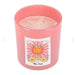 The Sun Rose Quartz Crystal Chip Candle