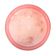 The Sun Rose Quartz Crystal Chip Candle
