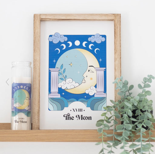 The Moon Celestial Framed Wall Art Print