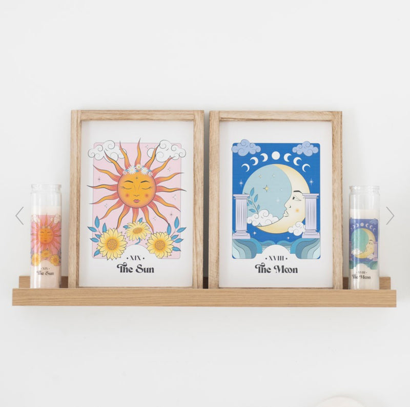 The Moon Celestial Framed Wall Art Print