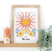 The Sun Celestial Framed Wall Art Print