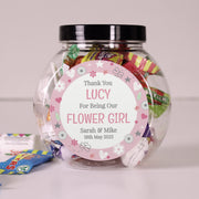 Personalised Flower Girl Sweet Jar Gift