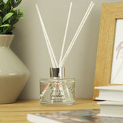 Personalised Floral Watercolour Wedding Reed Diffuser