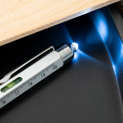 Personalised Spirit Level Multitool Pen with LED Torch