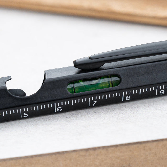 Personalised Spirit Level Multitool Pen with LED Torch