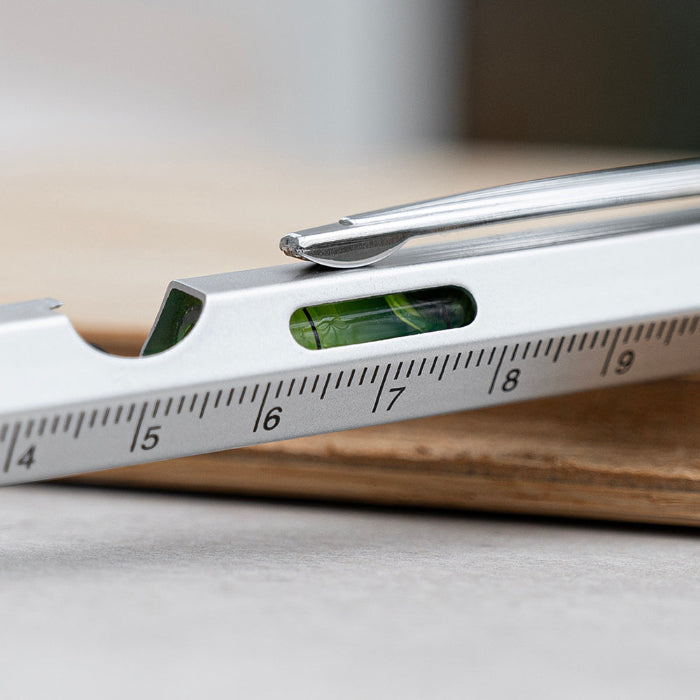 Personalised Spirit Level Multitool Pen with LED Torch