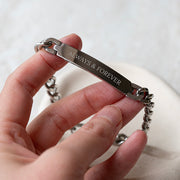 Personalised Men's Urban Chain ID Bracelet with Lobster Clasp