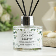Personalised Botanical Wedding Reed Diffuser