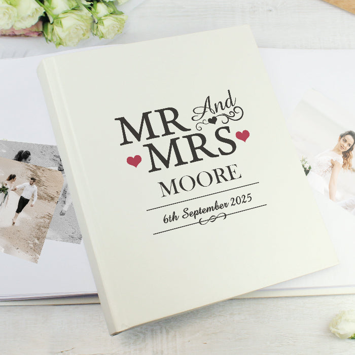 Personalised Mr & Mrs Wedding Day Photo Album