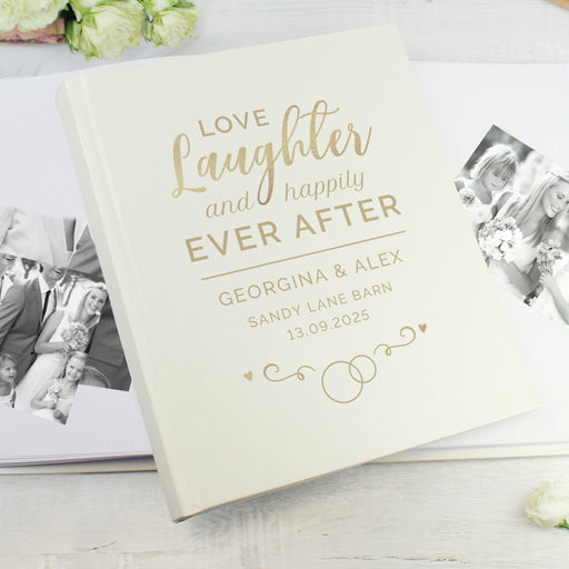 Personalised Happily Ever After Traditional Wedding Photo Album