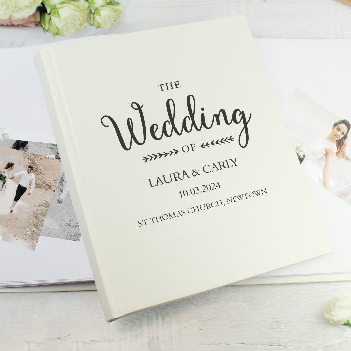 Personalised Rustic Traditional Wedding Photo Album
