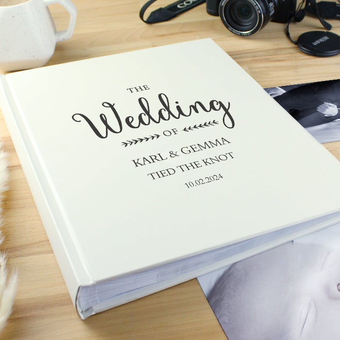 Personalised Rustic Traditional Wedding Photo Album