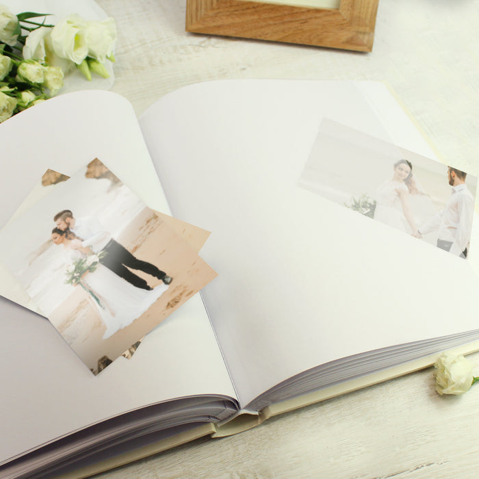 Personalised Photo Upload Silver 25th Anniversary Photo Album